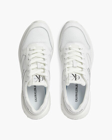 RUNNER LACE UP SNEAKERS, Triple White, hi-res