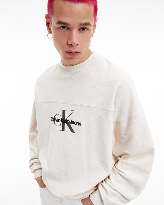 MONOLOGO TEXTURED SWEATSHIRT