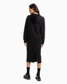 Archive Monogram Fleece Hoodie, BLACK BEAUTY, hi-res