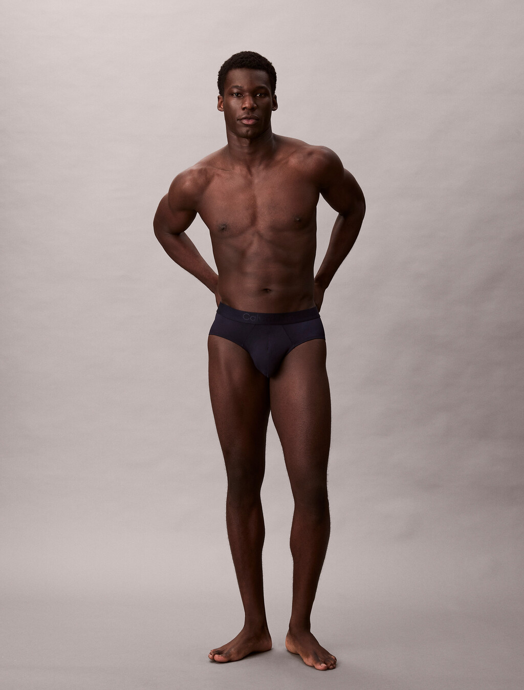 CK Black Microfiber Hip Brief, Shoreline, hi-res