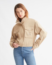 ARCHIVAL NEUTRALS BIKER JACKET, Travertine, hi-res