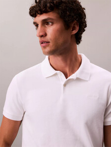 Double Knit Liquid Touch Cotton Slim Polo, Bright White, hi-res