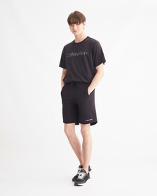 ESSENTIALS LOGO GRAPHIC TEE, BLACK BEAUTY, hi-res