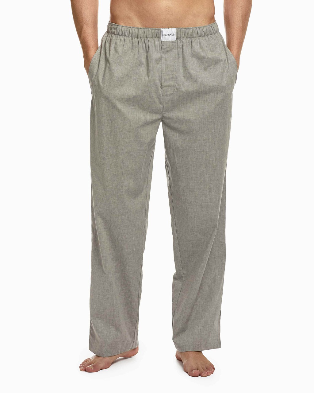 Pure Cotton Sleep Pants, Grey Heather, hi-res