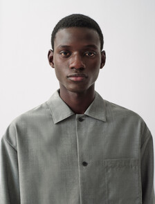 Atlas Woven Shirt, Grey Stone, hi-res