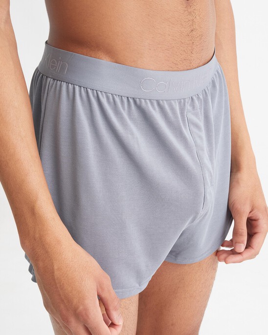 CK BLACK PIQUE SLIM BOXERS