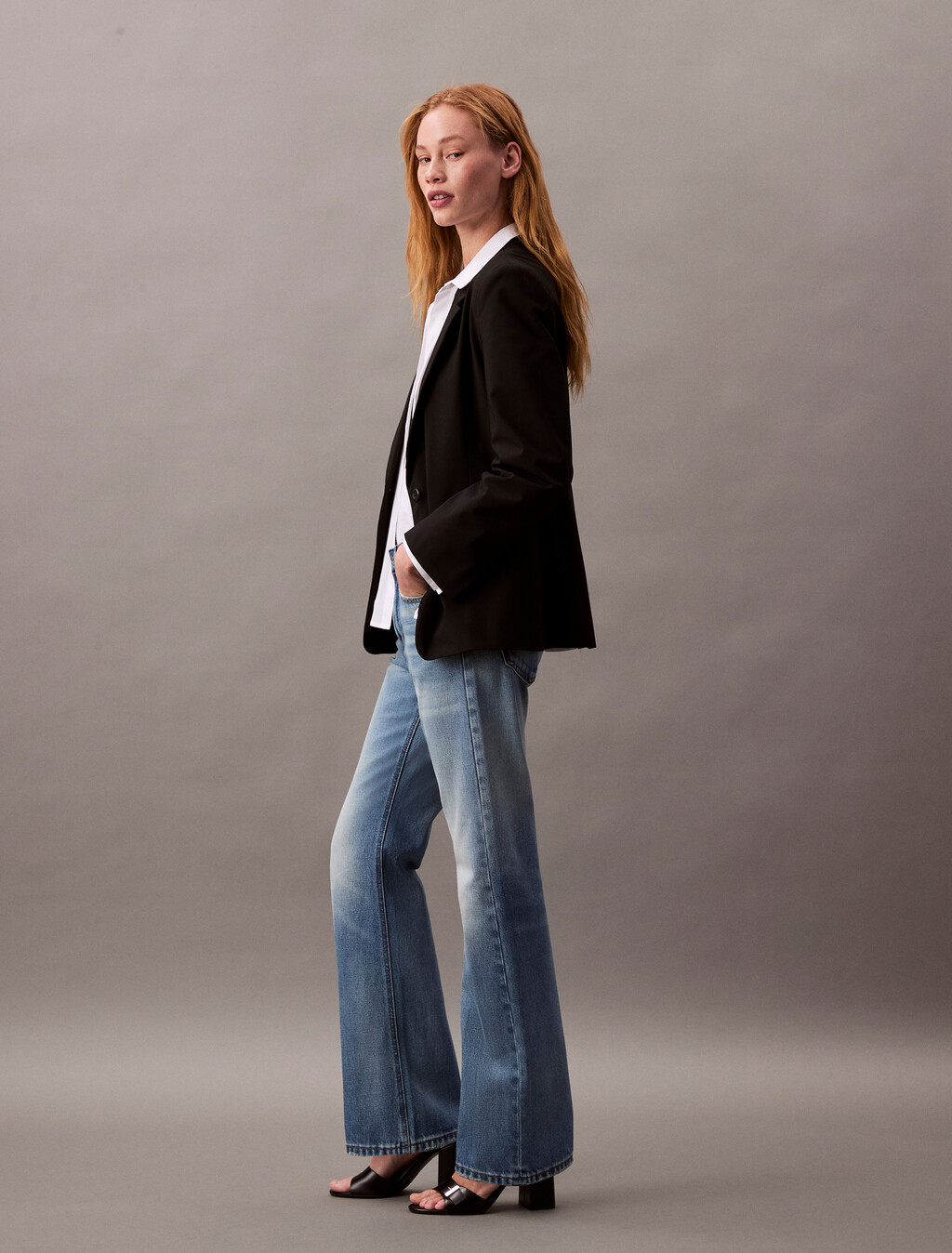 Relaxed Bootcut Jeans, GOLD DUST, hi-res