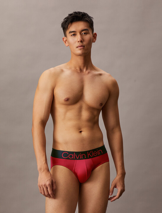 Microfiber Stretch Bold Logo Hip Brief 3 Pack