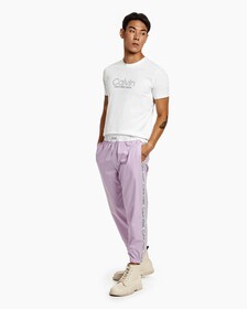 Unisex Color Tape Joggers, Lavendula, hi-res