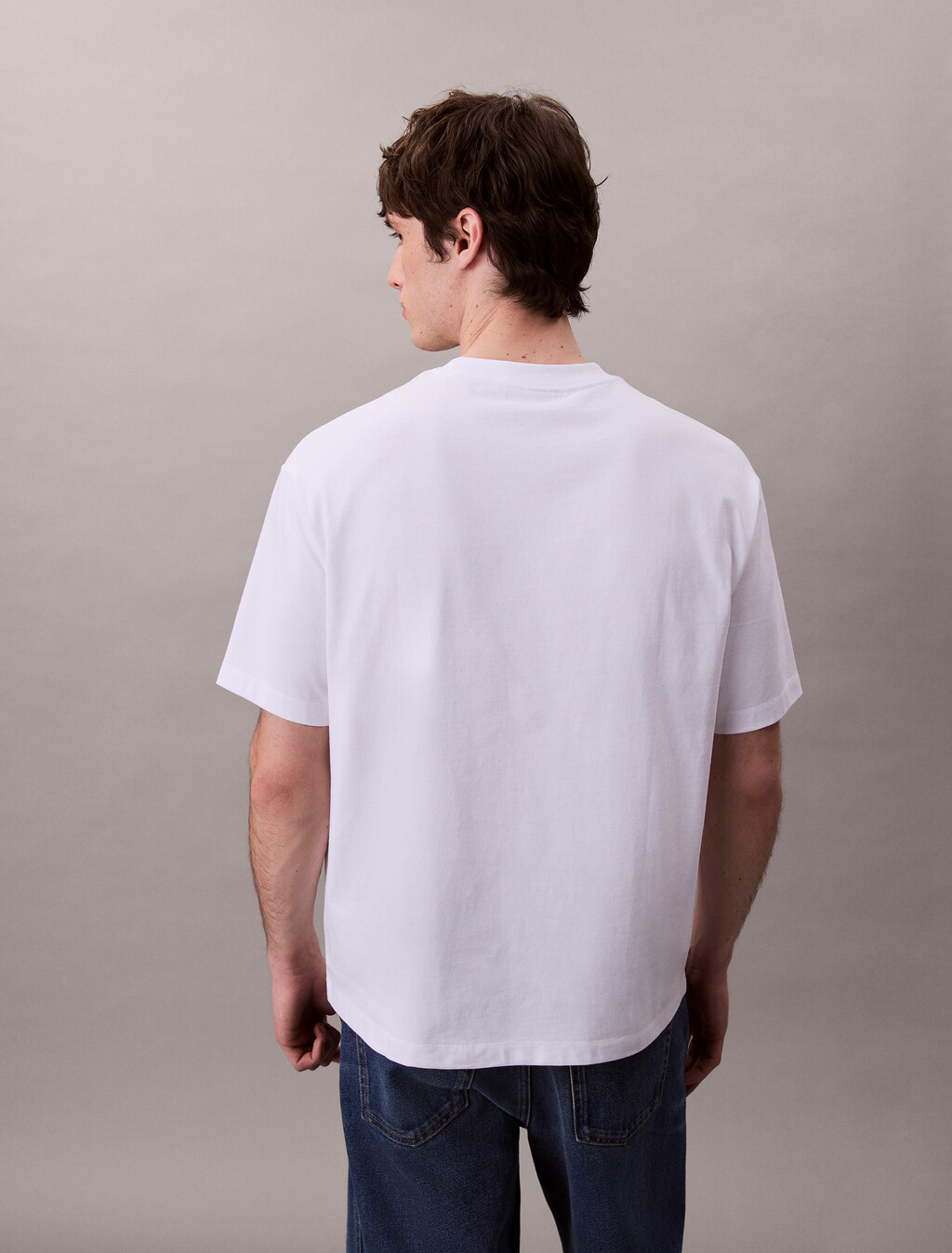 Relaxed Monogram T-shirt, Brilliant White, hi-res