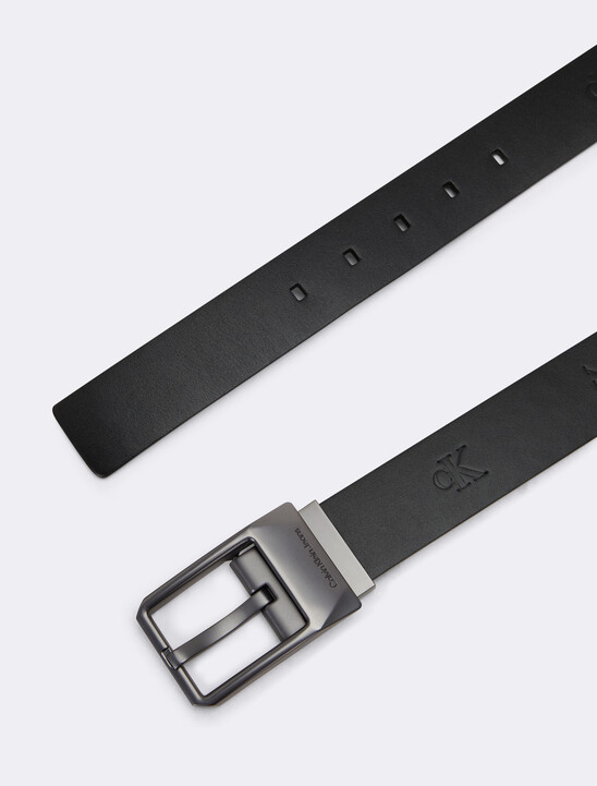 Faceted Reversible Buckle Belt 35mm