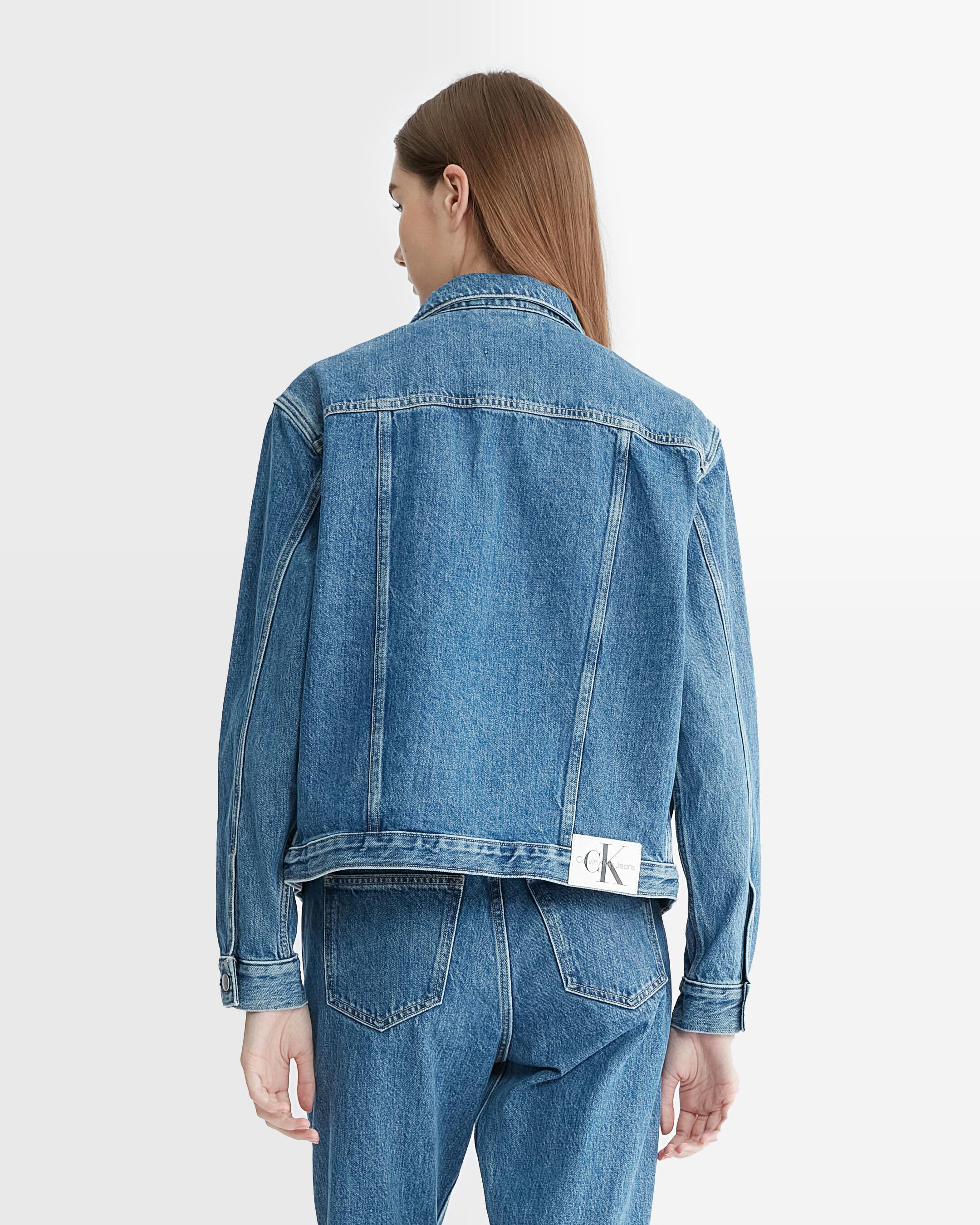 Red calvin clearance klein denim jacket