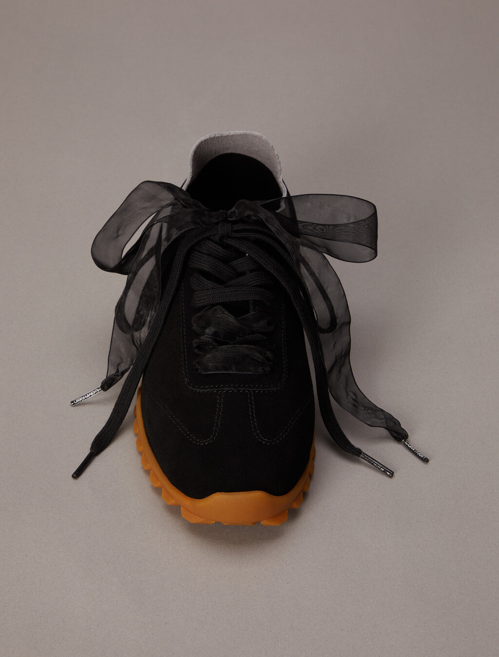 Murica - Suede Organza Runner Trainers, Ck Black, hi-res