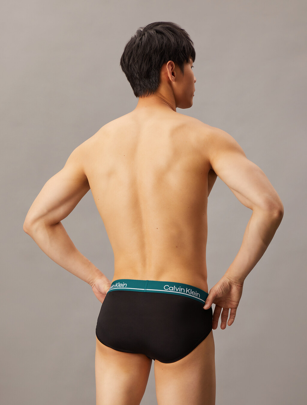 CK Micro Plus Hipster Briefs 3 Pack, BLACK W/ WOLF GREY WB/ BLACK W/ BLACK WB /BLACK W/, hi-res