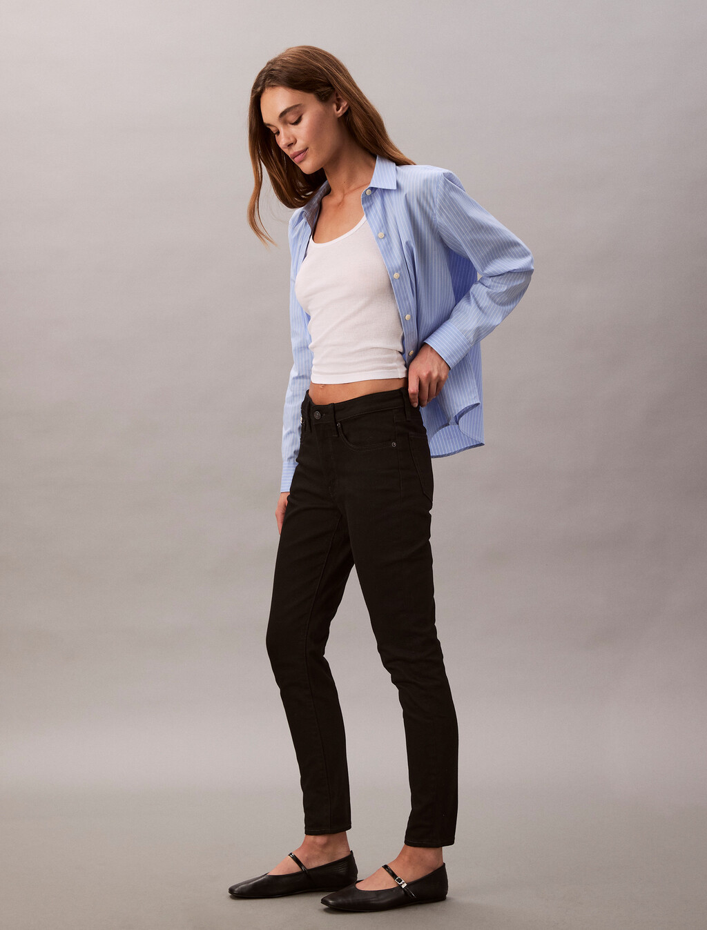 Mid Rise Skinny Jeans, CK CLASSIC BLACK, hi-res