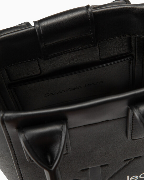 CKJ Sculpted Monogram Micro Tote