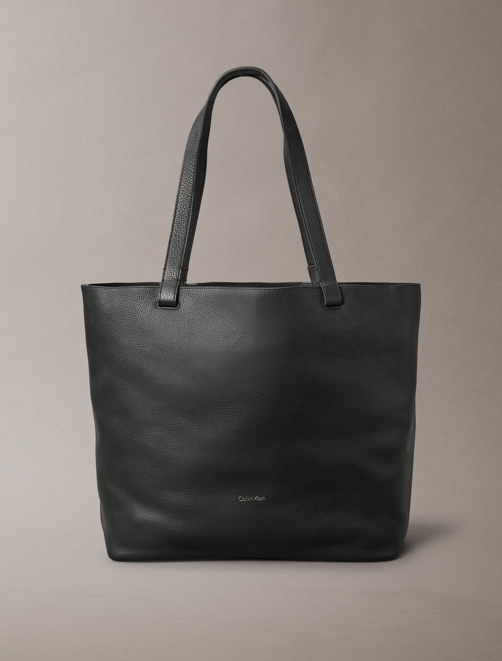 Leather Document Tote Bag, Black, hi-res