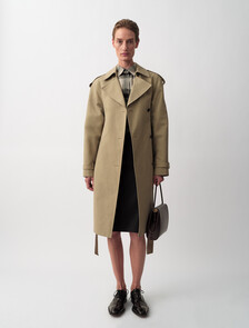 Jones Trench Coat, Khaki, hi-res