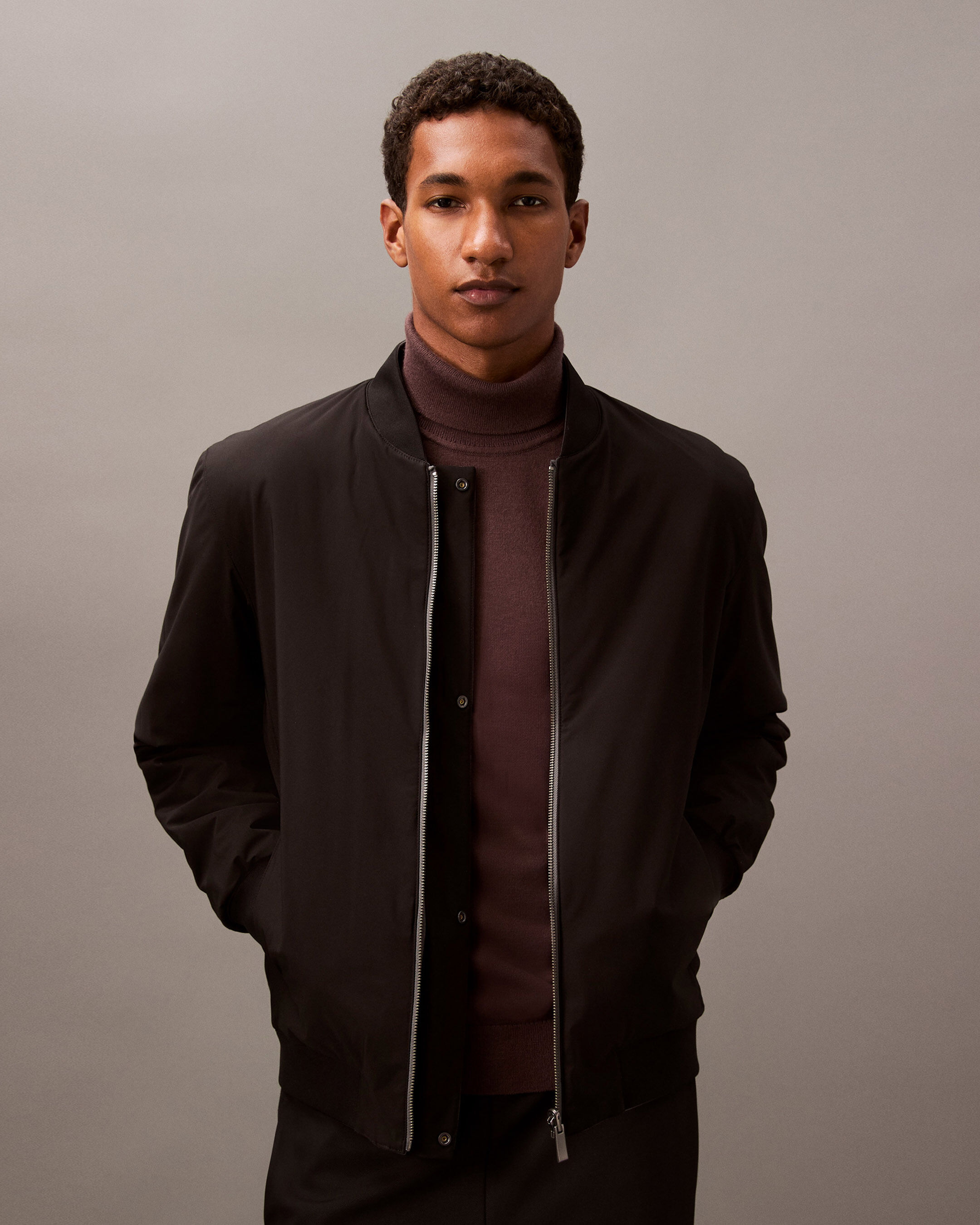 Mens bomber jacket wool clearance