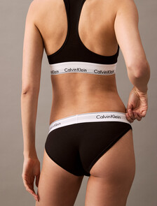Bikini Briefs - Icon Cotton Modal, Black, hi-res