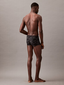 CK Black Print Low Rise Trunk, MESH SHADOWS_BLACK, hi-res
