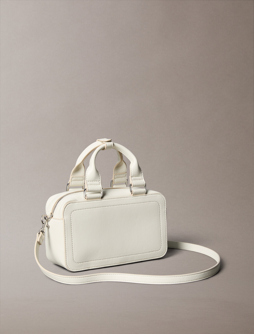 Bold Monogram Mini Tote, Lily White, hi-res
