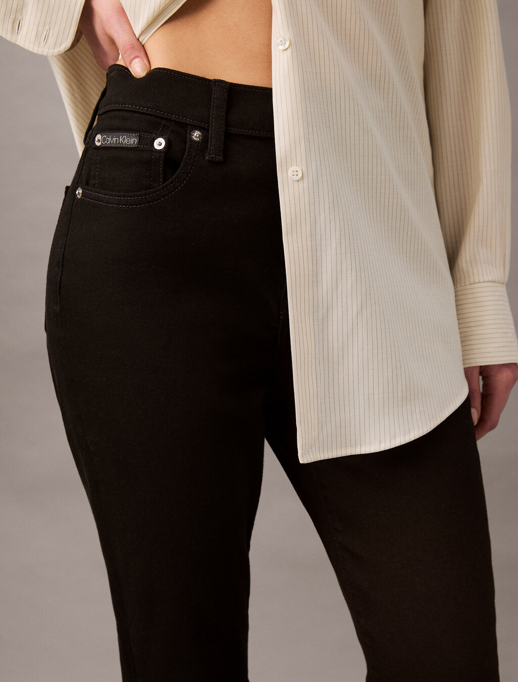 High Rise Bootcut Jeans, CK CLASSIC BLACK, hi-res