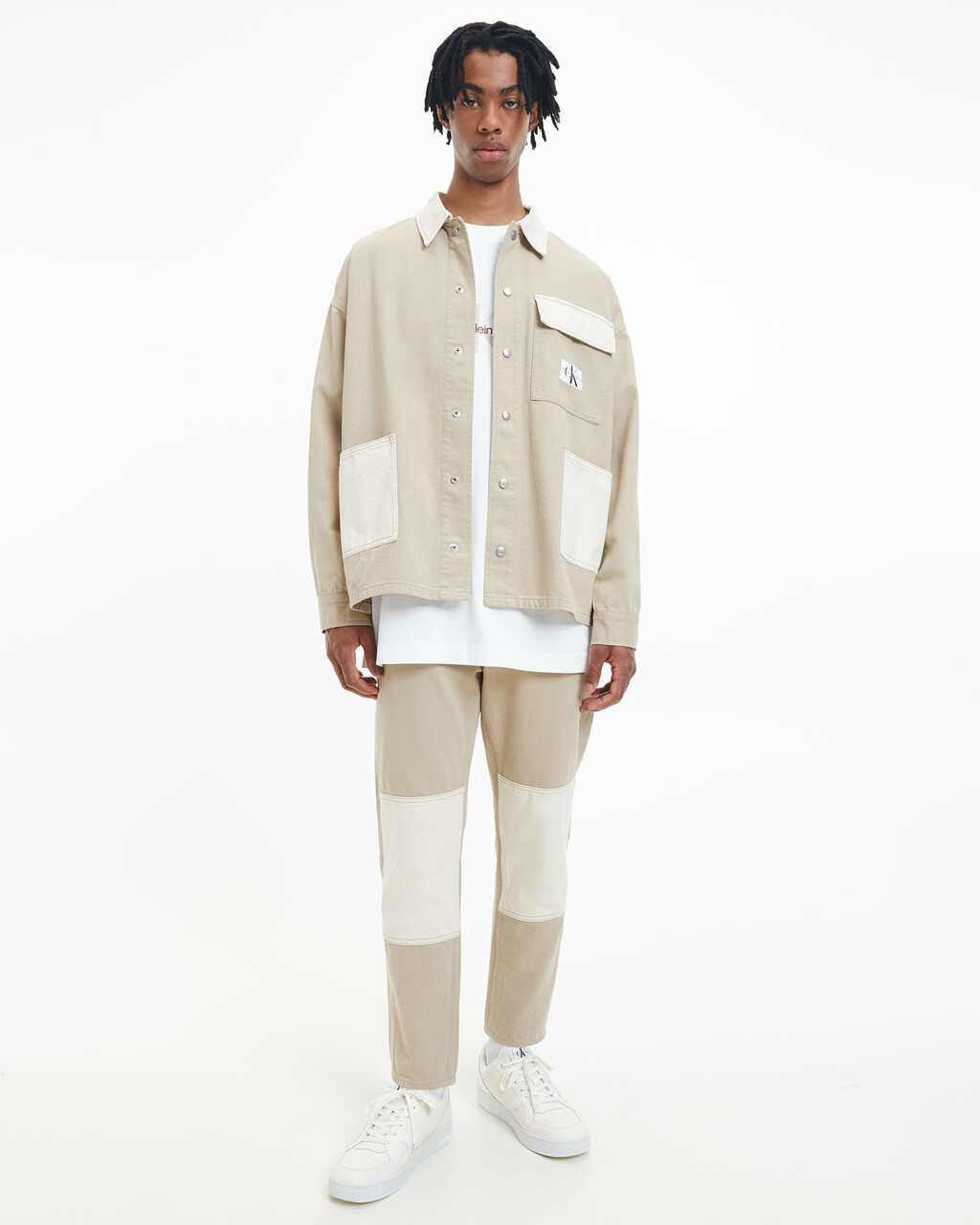 OVERSIZED UTILITY SHIRT JACKET, 058 NEUTRAL PAN, hi-res