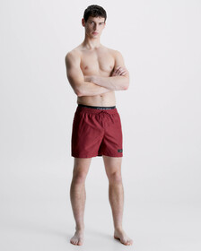 Core Solids Double Waistband Swim Shorts, Sienna Brown, hi-res