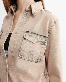 Naturals Slim Denim Shirt, Denim Medium, hi-res