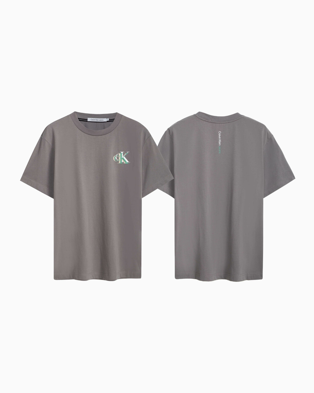 STACKED MONOGRAM TEE, Storm Front, hi-res