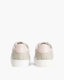CLASSIC CUPSOLE LACE-UP SNEAKERS, Eggshell/Pink Blush, hi-res