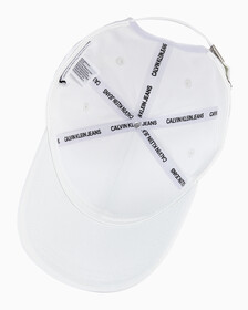 EMBROIDERED LOGO CARRYOVER CAP, BRIGHT WHITE, hi-res