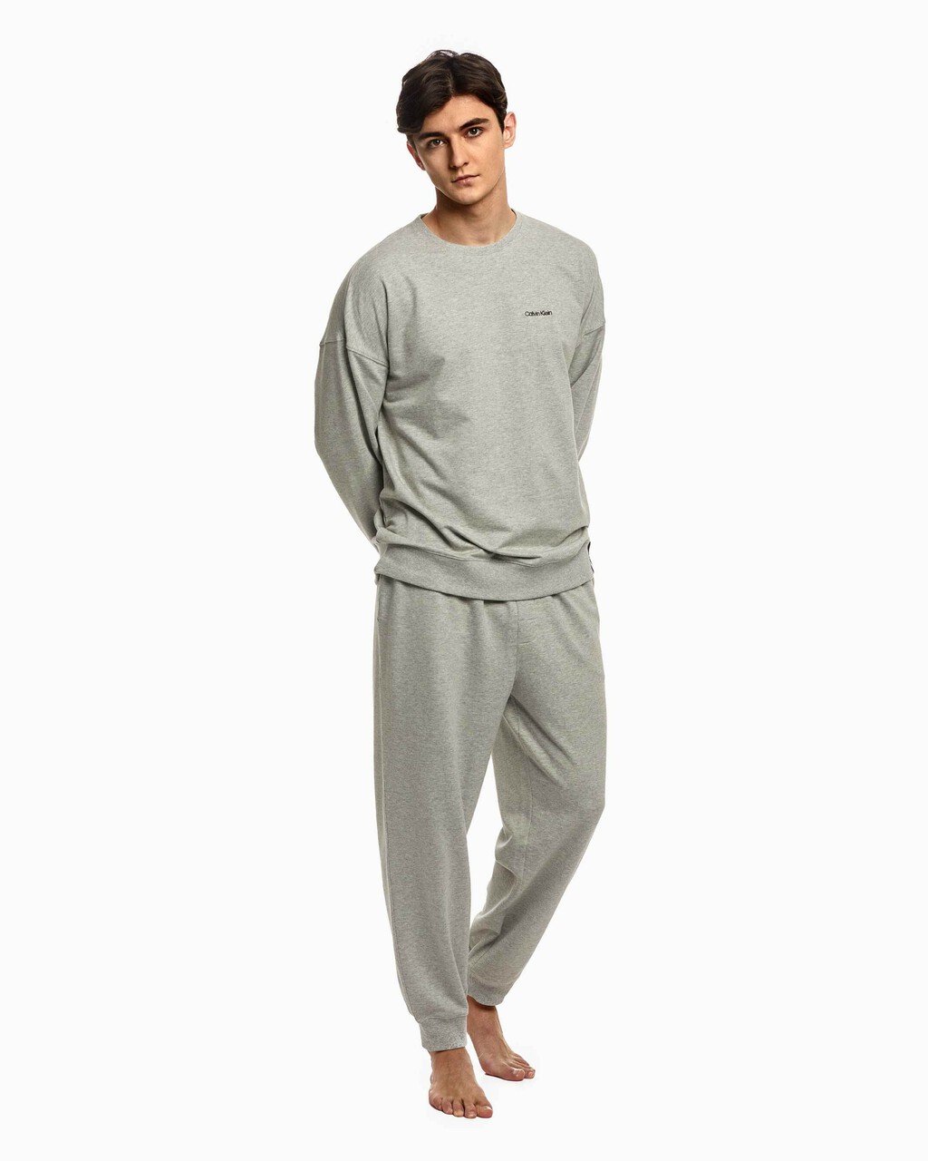 Modern Cotton Lounge Joggers, Grey Heather, hi-res