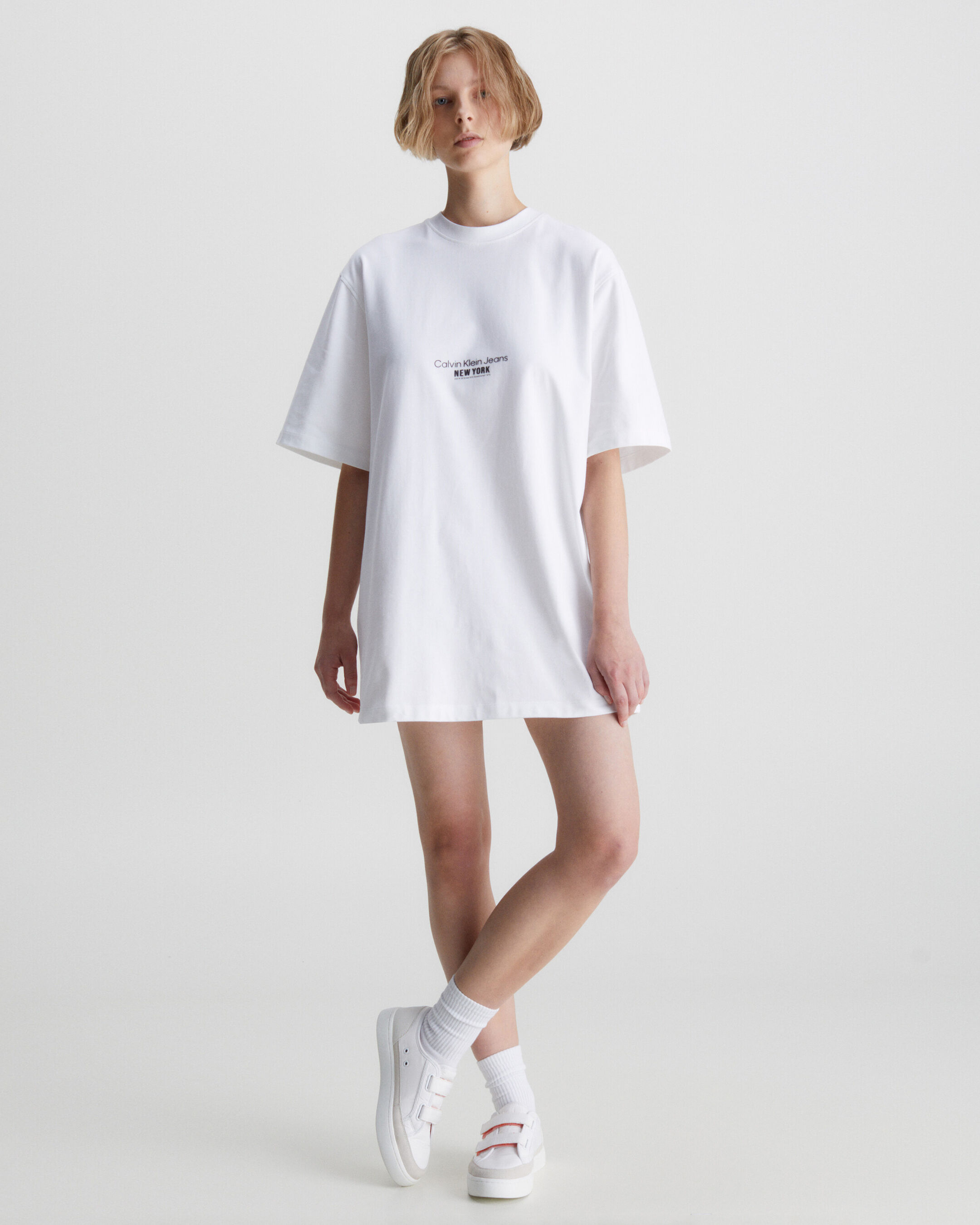 Embroidered T Shirt Dress