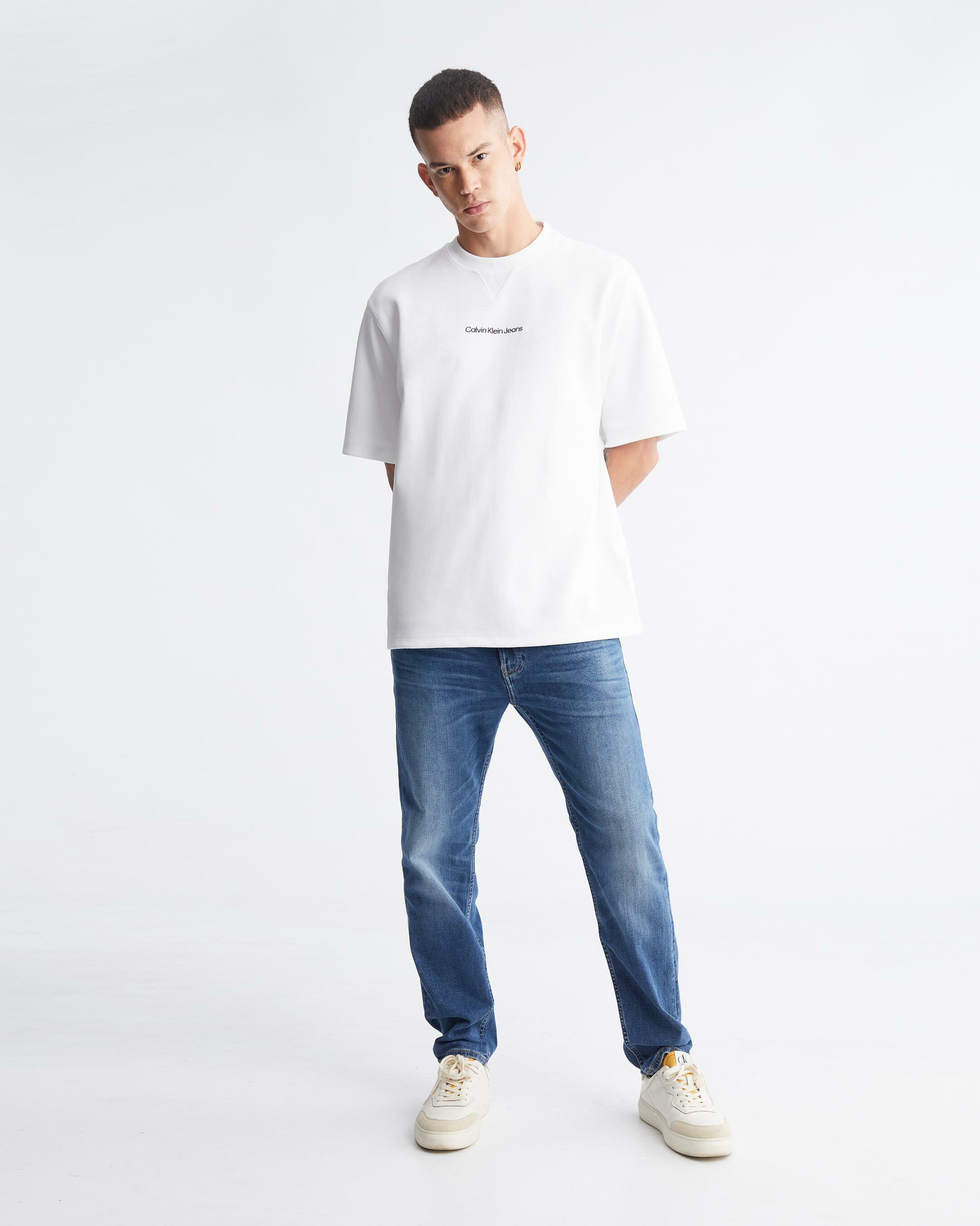 Institutional Logo Sweatshirt white Calvin Klein Singapore