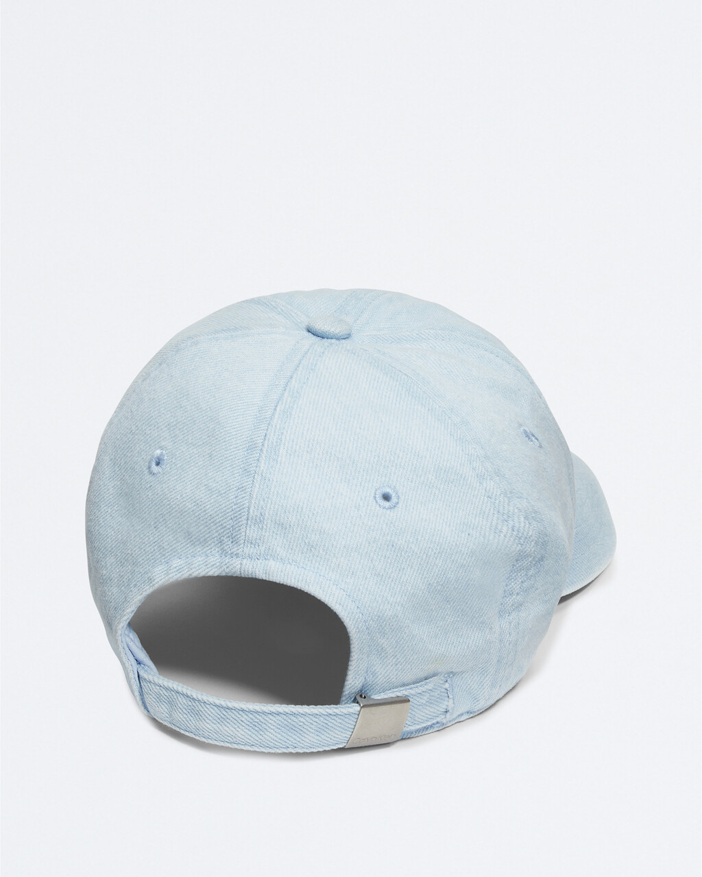 Washed Denim Embroidered Logo Baseball Cap, LIGHT WASH DENI, hi-res