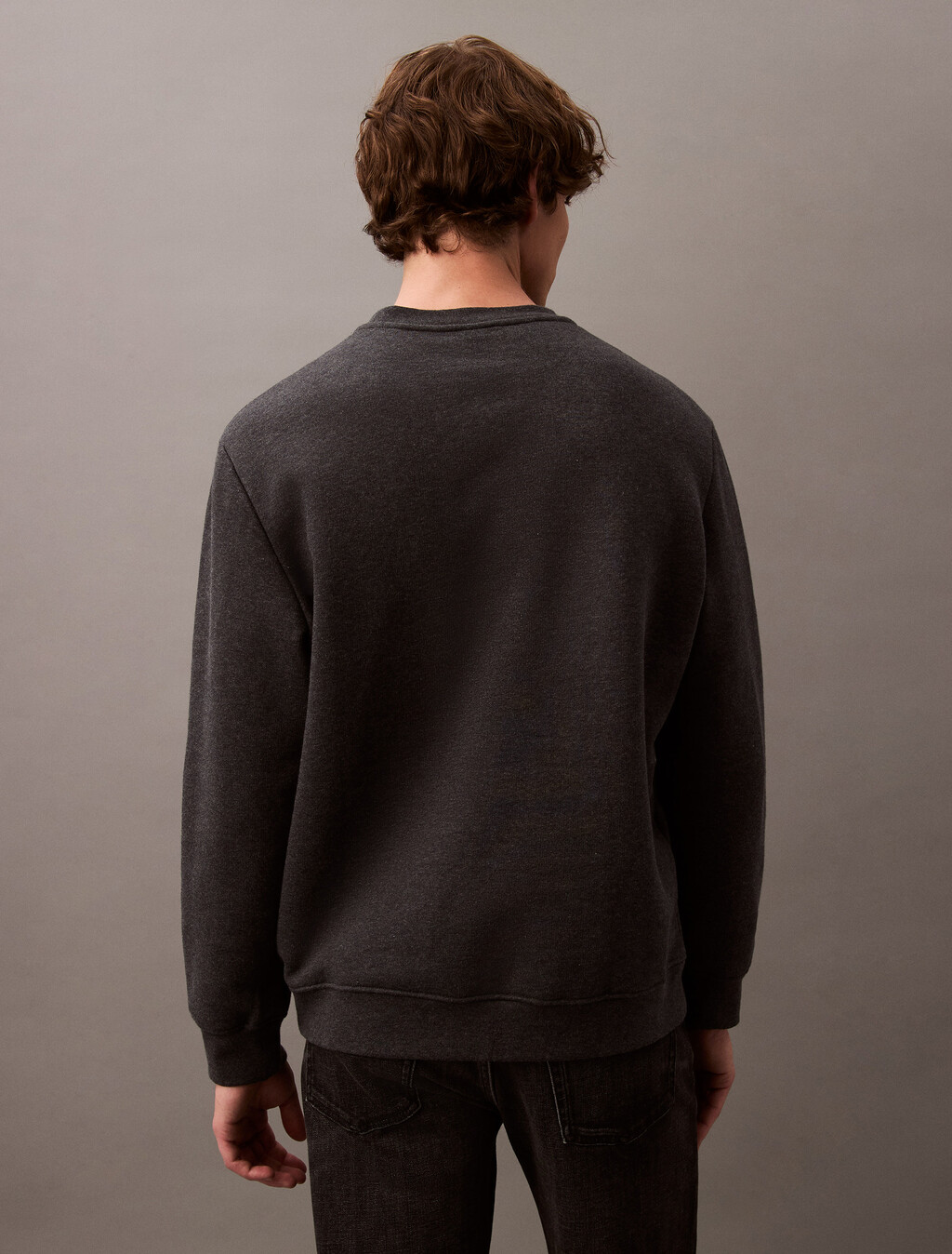 Classic Cotton Fleece Sweatshirt, 070 CHARCOAL HEATHER, hi-res