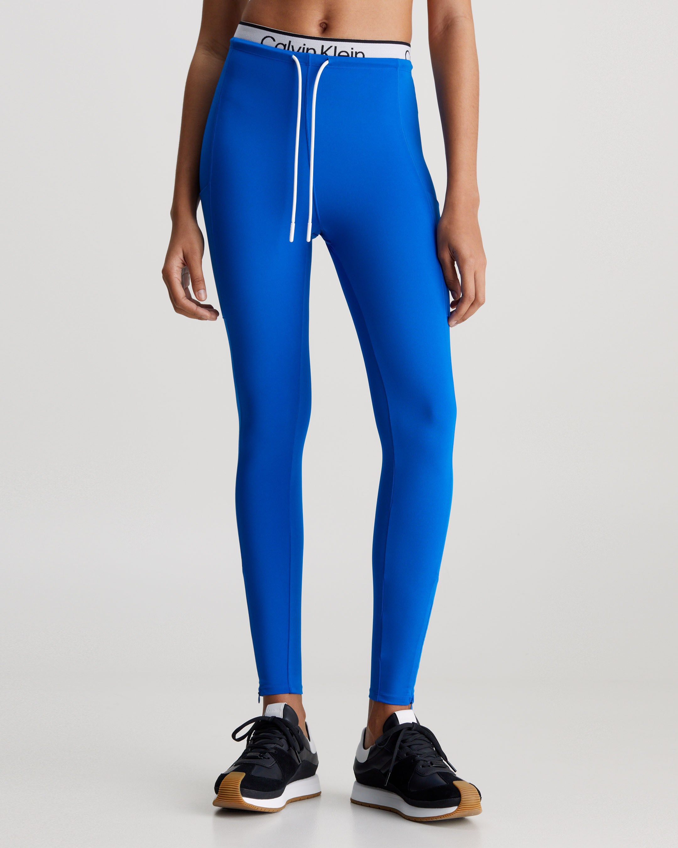 Double Waistband 7 8 Gym Leggings blue Calvin Klein Singapore