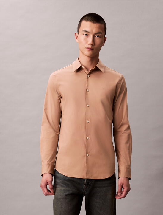Slim Stretch Poplin Shirt
