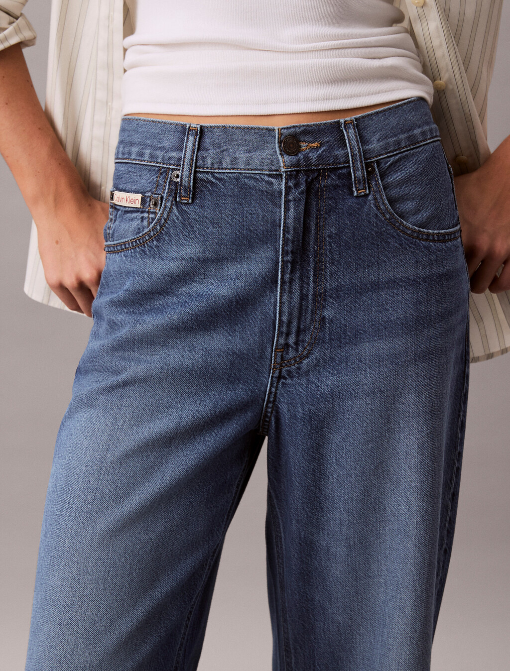 Tencel Ultra High Wide Leg Jeans, BALTIC BLUE, hi-res
