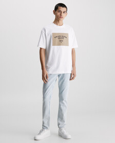 Relaxed Logo Patch T-Shirt, Bright White, hi-res