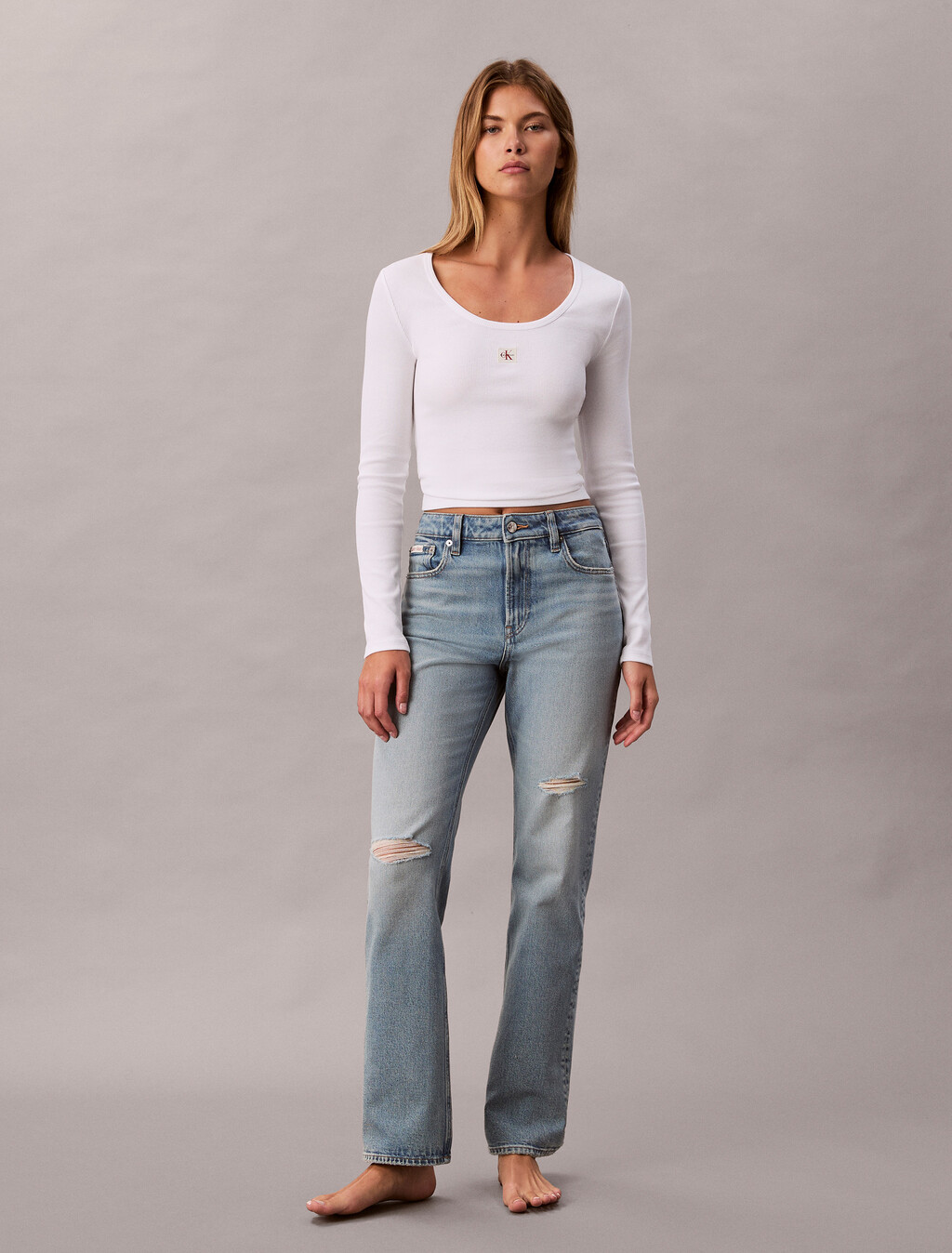 High Rise Straight Jeans, RIVERSIDE, hi-res