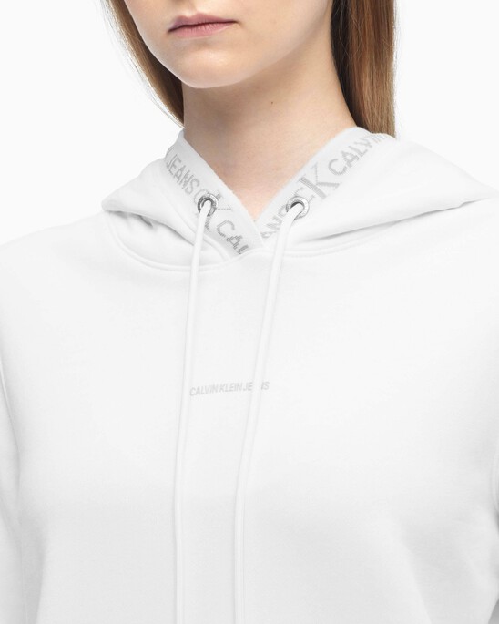 LOGO TRIM HOODIE