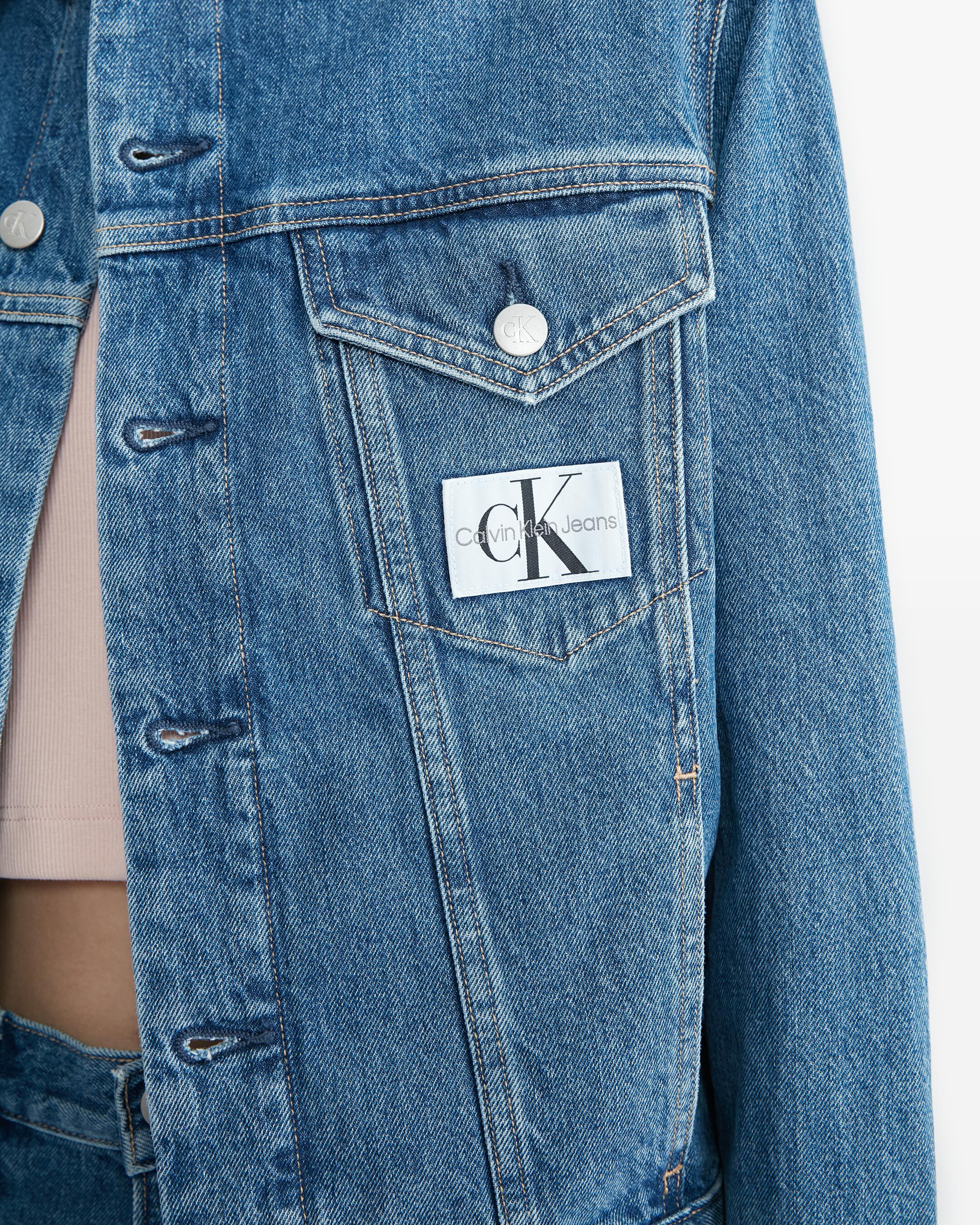 Mens jean jacket calvin store klein