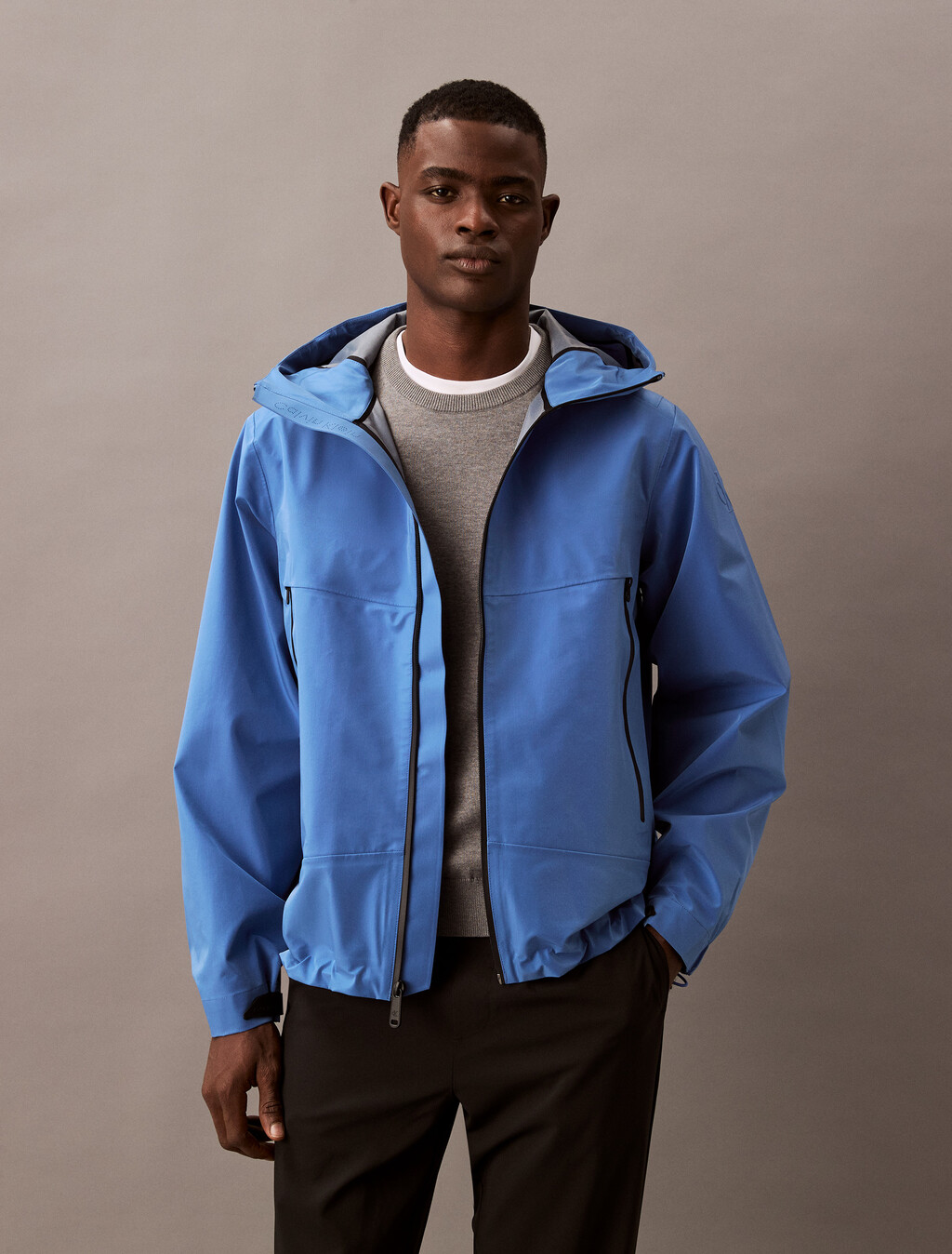 Technical Bonded Windbreaker, Bright Cobalt, hi-res