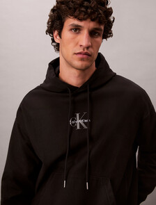 Premium Fleece Monogram Logo Hoodie, Black, hi-res