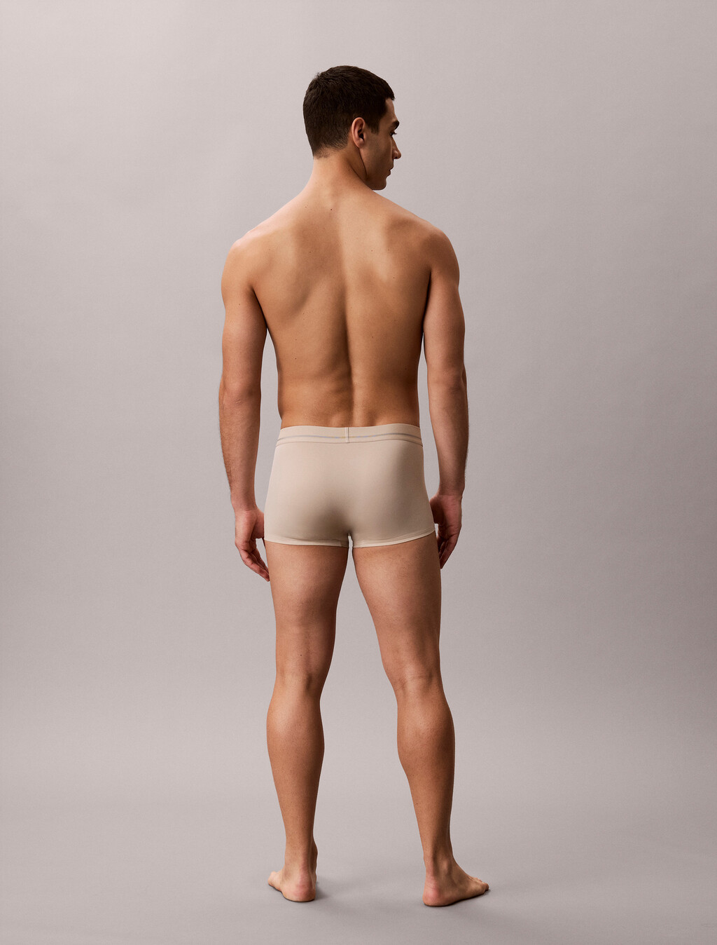 Icon Microfiber Stretch Metallic Low Rise Trunk, Oxford Tan, hi-res