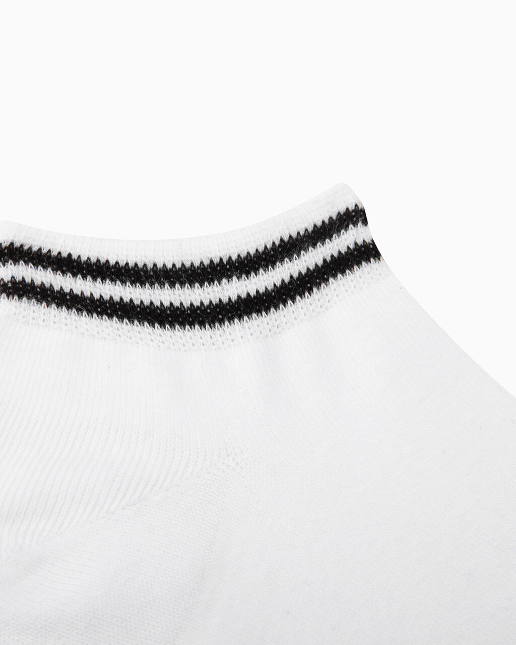 MEN'S LOGO LOW CUT SOCKS, BLACK WHITE, hi-res