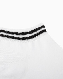 MEN'S LOGO LOW CUT SOCKS, BLACK WHITE, hi-res